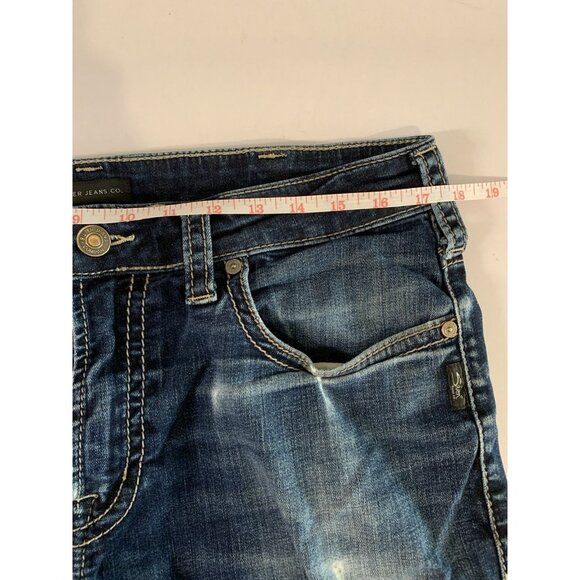 Silver Jeans Mens 34x30 Blue Grayson Heritage Straight leg Dark Wash Denim - Picture 5 of 7